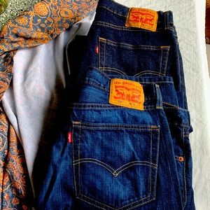 2 Pair Levi’s 505 Jeans 36x34